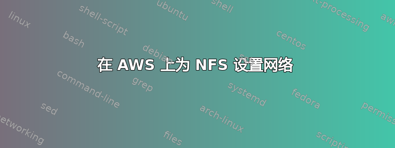 在 AWS 上为 NFS 设置网络