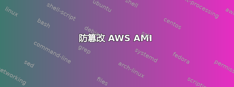 防篡改 AWS AMI