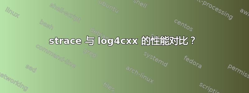 strace 与 log4cxx 的性能对比？