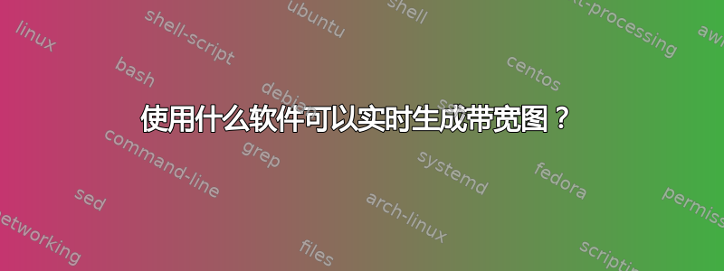 使用什么软件可以实时生成带宽图？