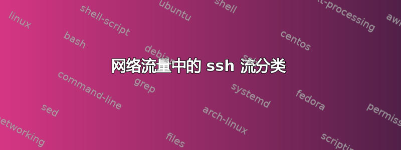 网络流量中的 ssh 流分类