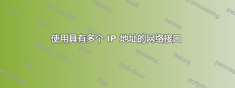 使用具有多个 IP 地址的网络接口