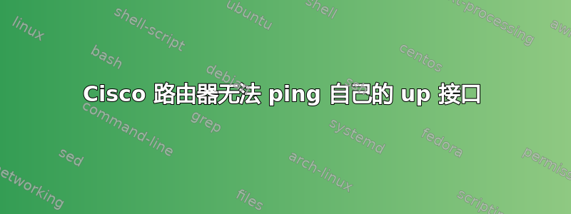 Cisco 路由器无法 ping 自己的 up 接口