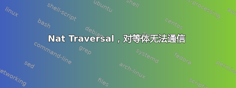 Nat Traversal，对等体无法通信