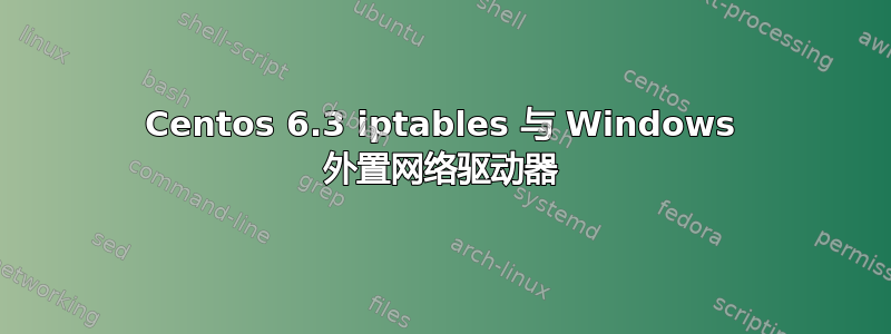 Centos 6.3 iptables 与 Windows 外置网络驱动器