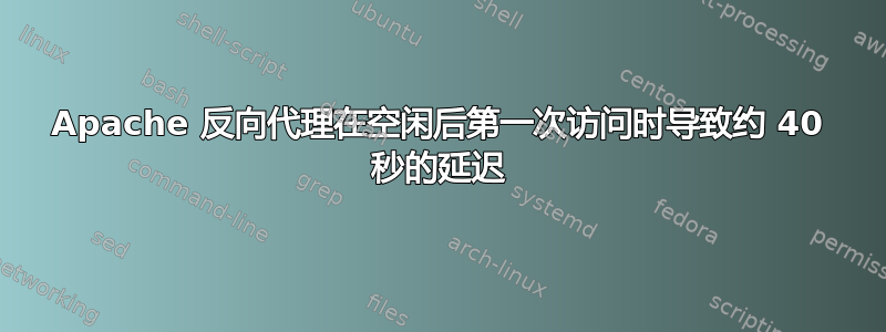 Apache 反向代理在空闲后第一次访问时导致约 40 秒的延迟