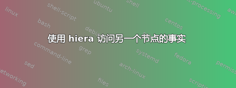 使用 hiera 访问另一个节点的事实