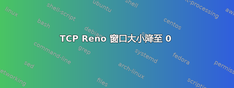 TCP Reno 窗口大小降至 0