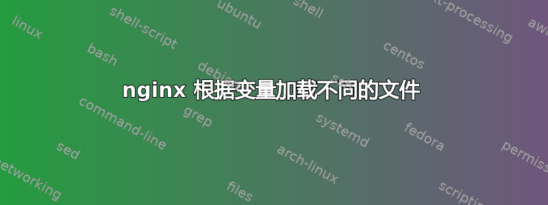 nginx 根据变量加载不同的文件