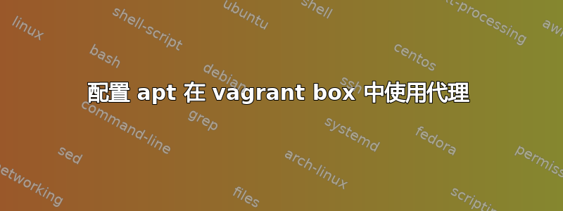 配置 apt 在 vagrant box 中使用代理