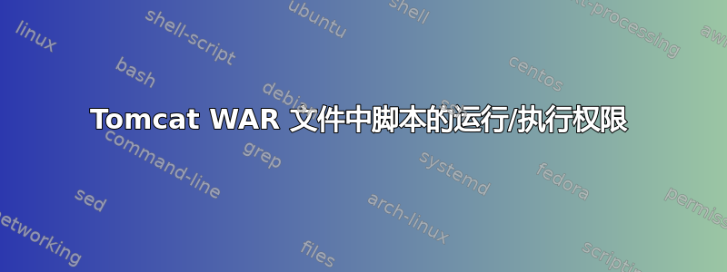 Tomcat WAR 文件中脚本的运行/执行权限