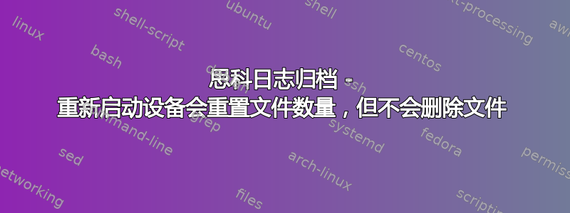 思科日志归档 - 重新启动设备会重置文件数量，但不会删除文件