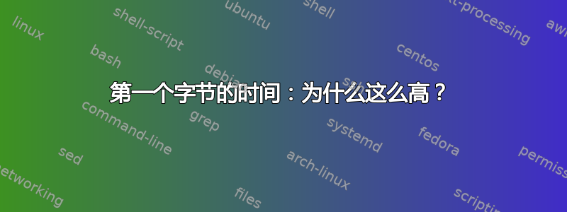 第一个字节的时间：为什么这么高？