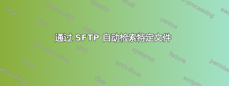 通过 SFTP 自动检索特定文件