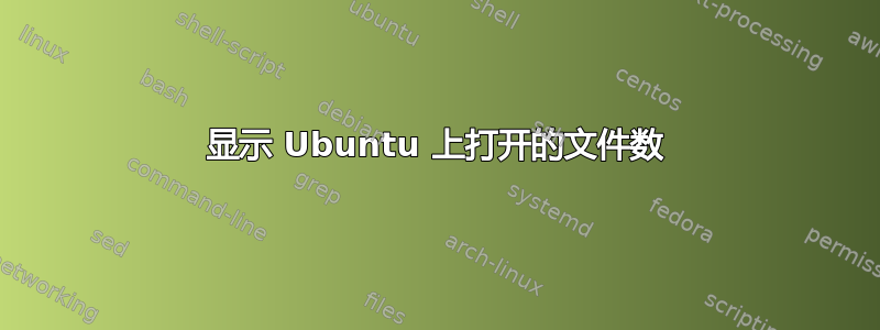 显示 Ubuntu 上打开的文件数