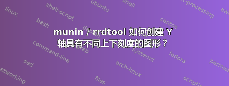 munin / rrdtool 如何创建 Y 轴具有不同上下刻度的图形？