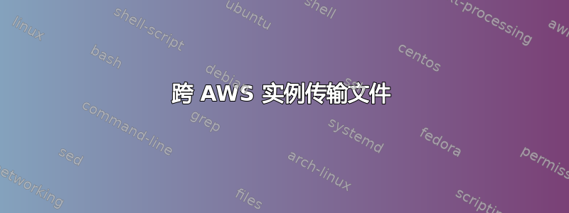 跨 AWS 实例传输文件