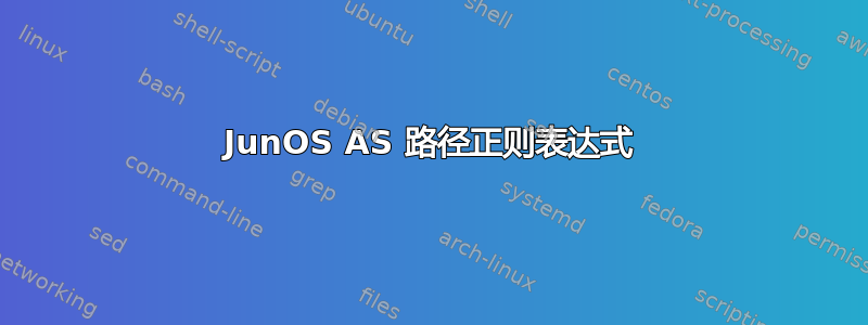 JunOS AS 路径正则表达式