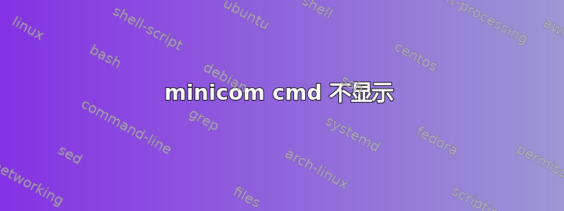 minicom cmd 不显示