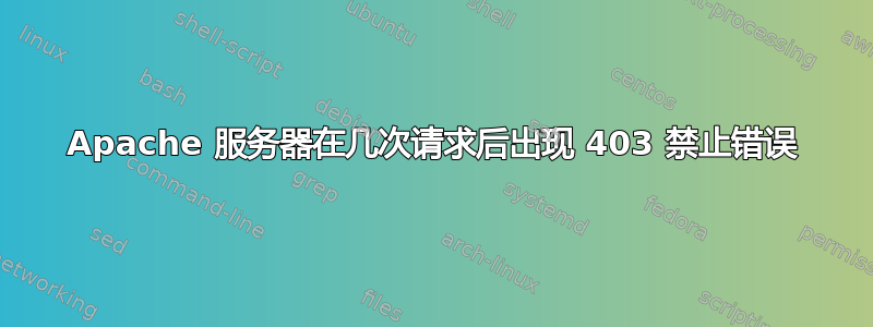 Apache 服务器在几次请求后出现 403 禁止错误