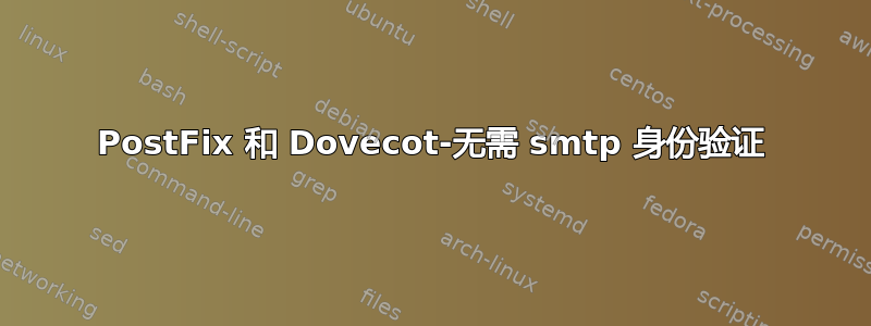 PostFix 和 Dovecot-无需 smtp 身份验证