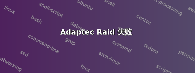 Adaptec Raid 失败