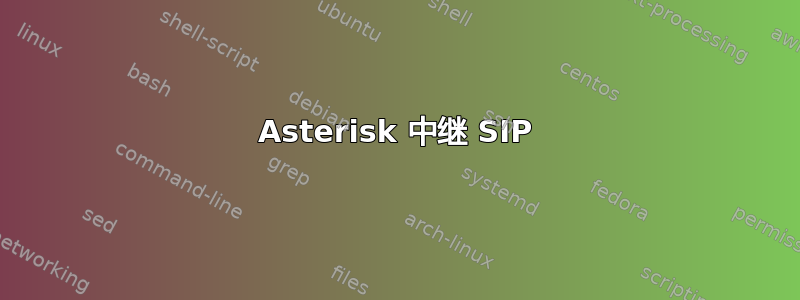 Asterisk 中继 SIP