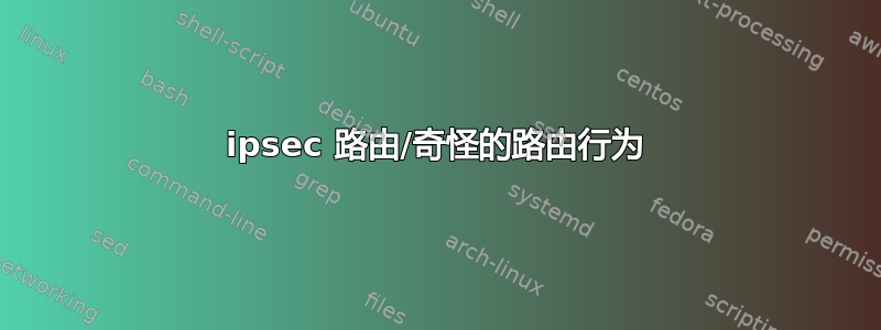 ipsec 路由/奇怪的路由行为