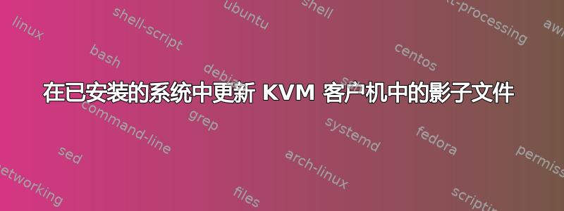 在已安装的系统中更新 KVM 客户机中的影子文件