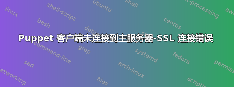 Puppet 客户端未连接到主服务器-SSL 连接错误