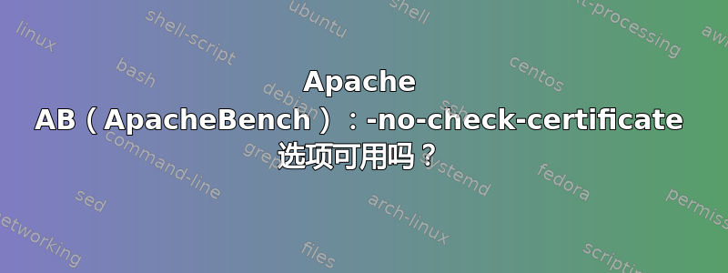 Apache AB（ApacheBench）：-no-check-certificate 选项可用吗？