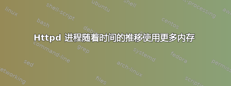 Httpd 进程随着时间的推移使用更多内存