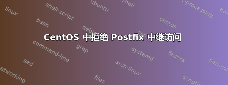 CentOS 中拒绝 Postfix 中继访问