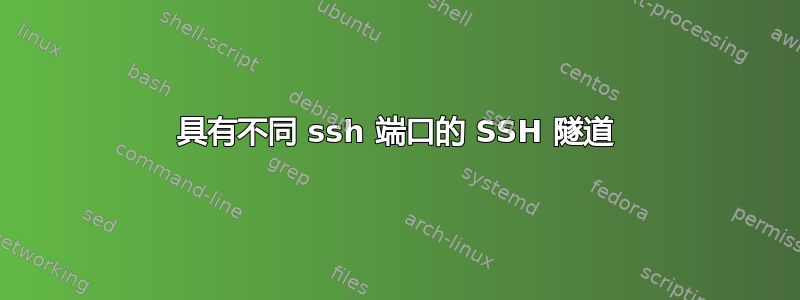 具有不同 ssh 端口的 SSH 隧道