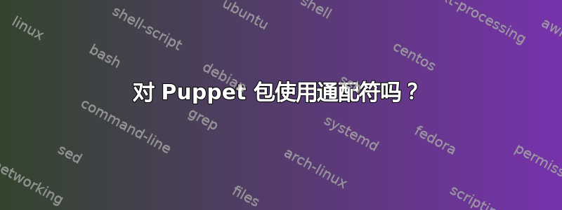 对 Puppet 包使用通配符吗？