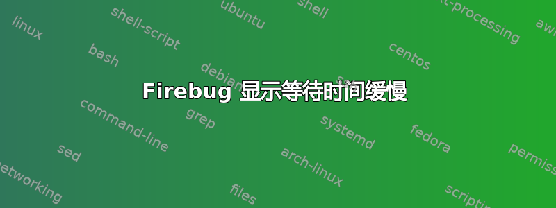 Firebug 显示等待时间缓慢