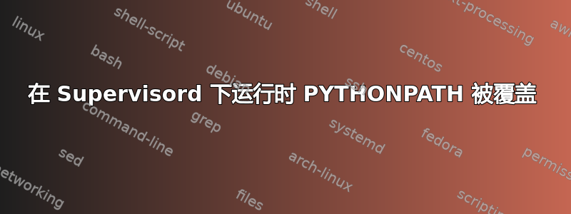 在 Supervisord 下运行时 PYTHONPATH 被覆盖