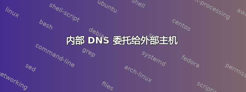 内部 DNS 委托给外部主机