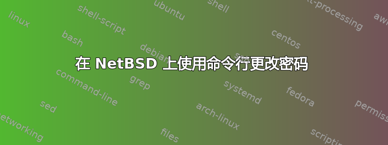 在 NetBSD 上使用命令行更改密码