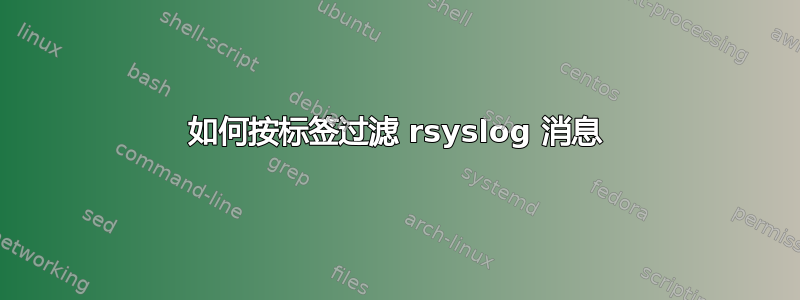 如何按标签过滤 rsyslog 消息