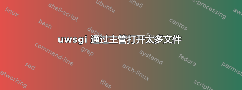 uwsgi 通过主管打开太多文件