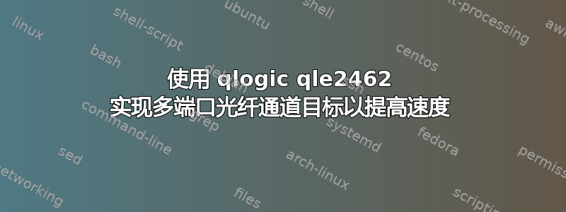 使用 qlogic qle2462 实现多端口光纤通道目标以提高速度