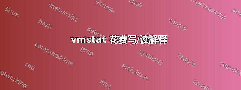 vmstat 花费写/读解释