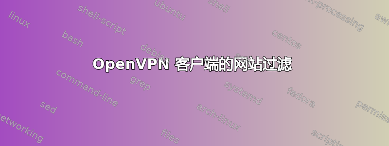 OpenVPN 客户端的网站过滤