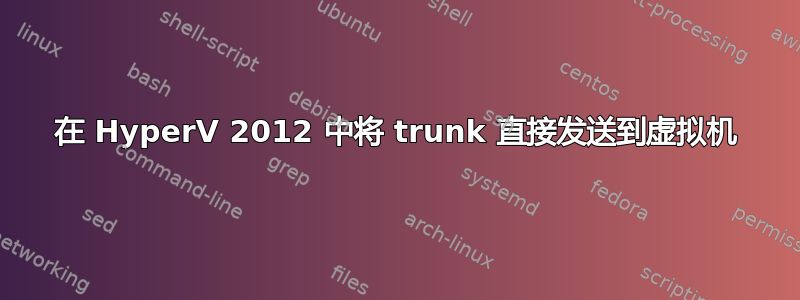 在 HyperV 2012 中将 trunk 直接发送到虚拟机