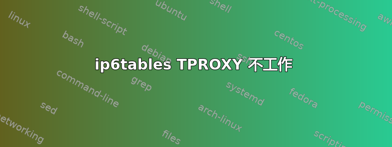 ip6tables TPROXY 不工作