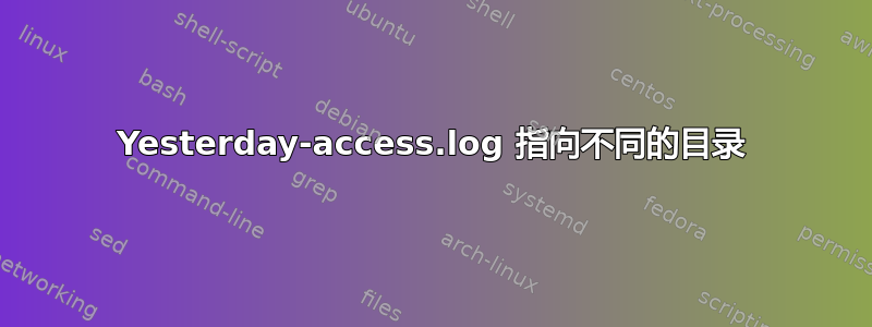 Yesterday-access.log 指向不同的目录