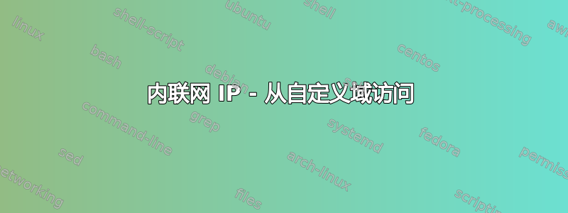 内联网 IP - 从自定义域访问