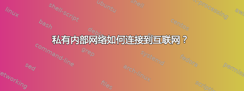 私有内部网络如何连接到互联网？