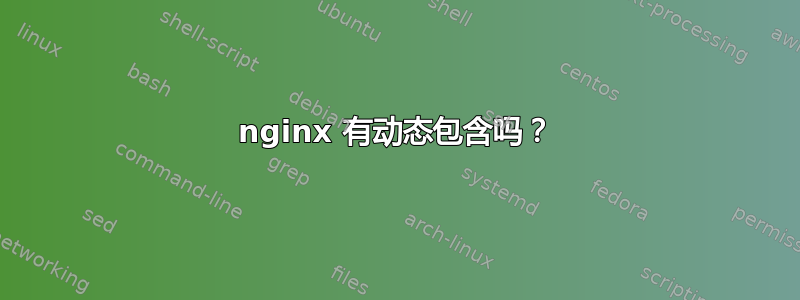 nginx 有动态包含吗？